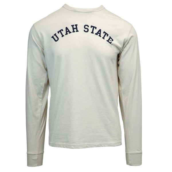 Utah State Long-Sleeve Tee, Collegiate Design, Gray